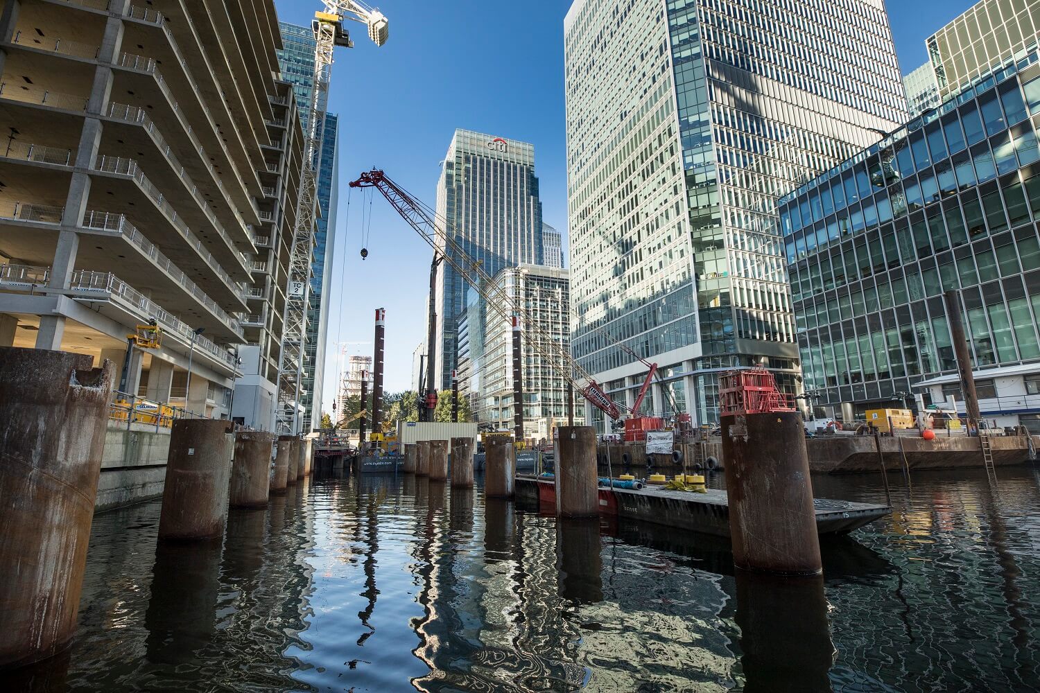 Foundations Solution - Bridge On Water Street Canary Wharf - Marine LDA Piling minipiling (2)