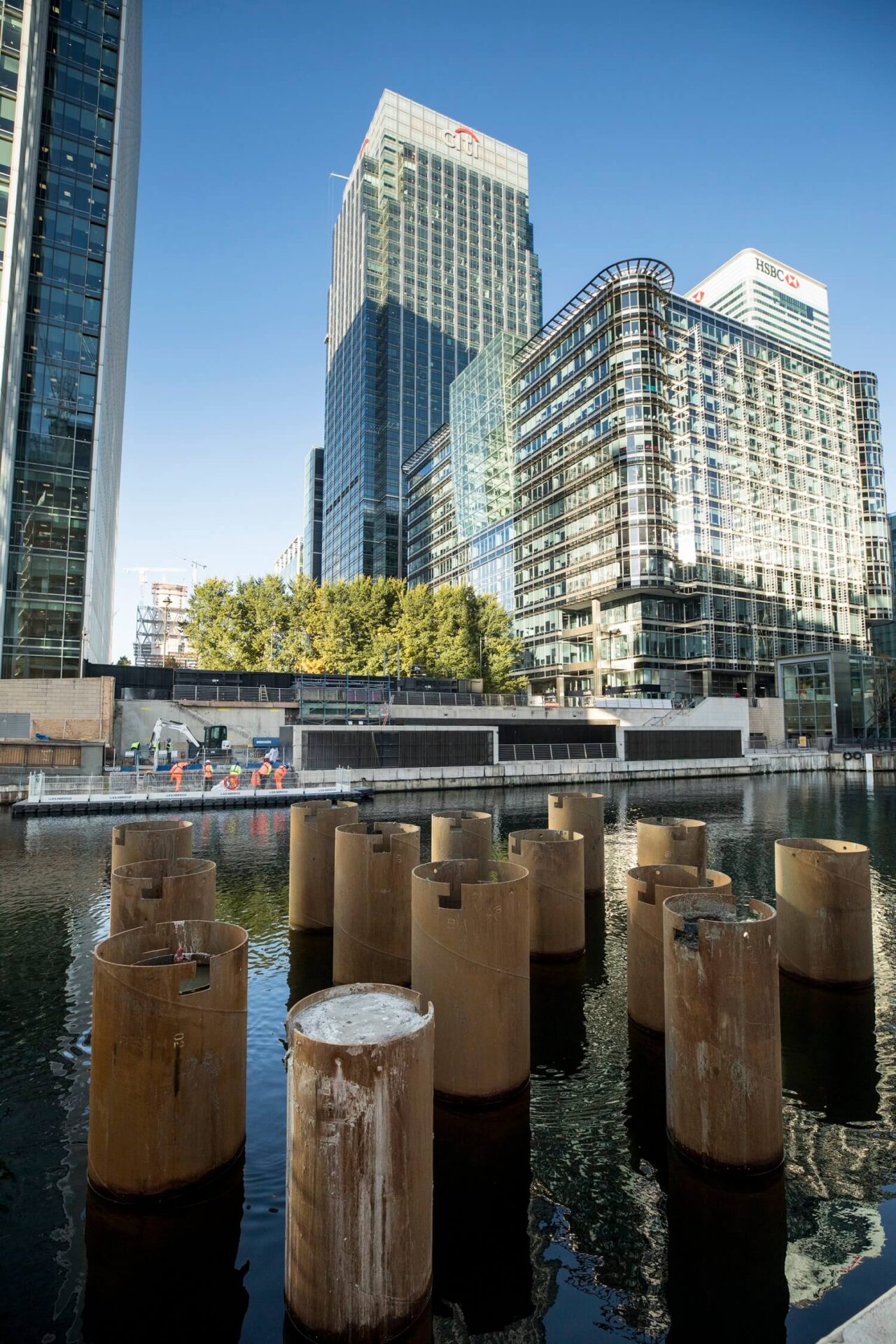 Foundations Solution - Bridge On Water Street Canary Wharf - Marine LDA Piling minipiling (7)