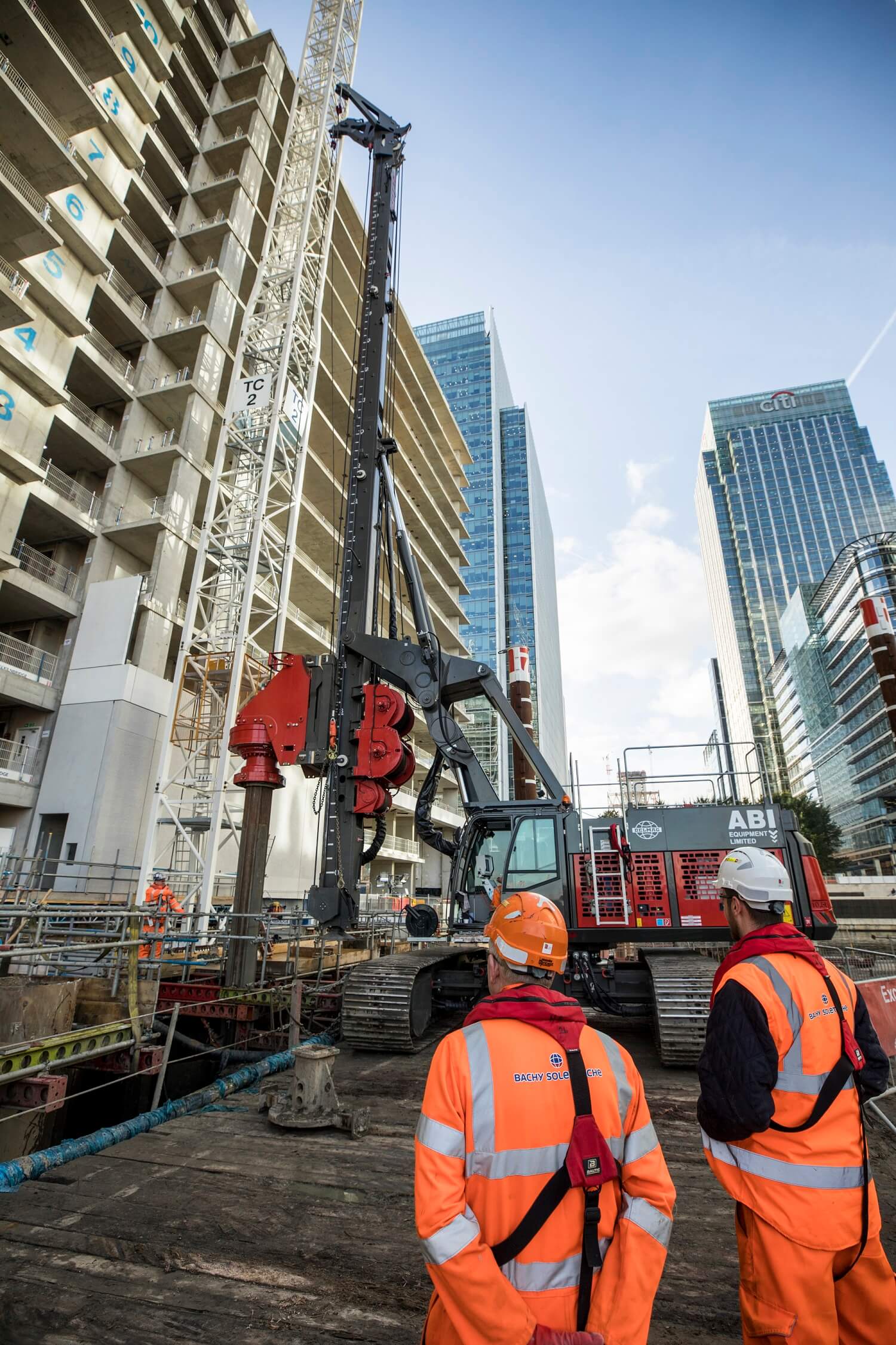 Foundations Solution - Bridge On Water Street Canary Wharf - Marine LDA Piling minipiling (8)