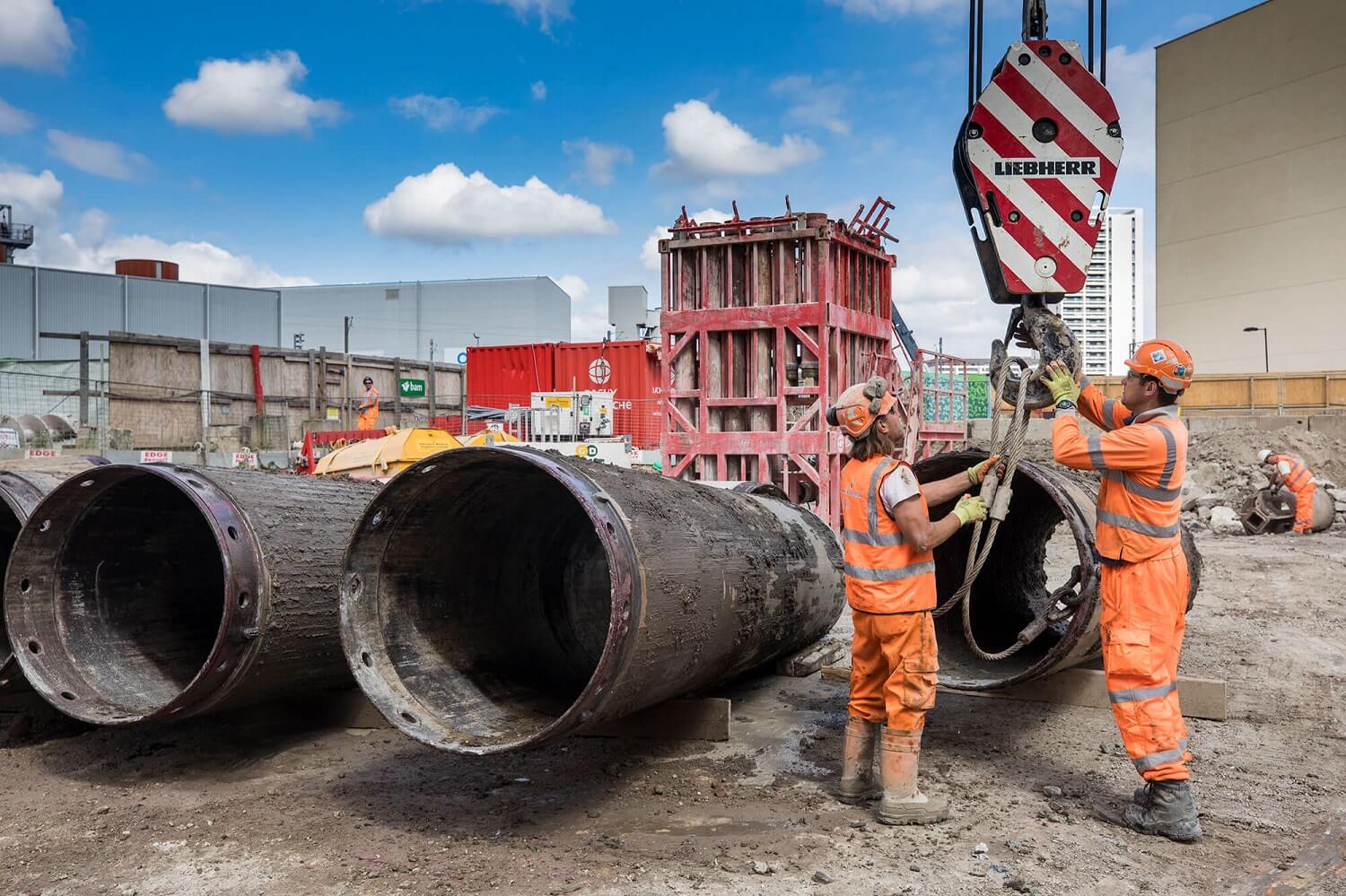 Retaining Wall Solution - Kings Cross S1 Development - Contiguous Pile Wall CFA LDA Piling (1)