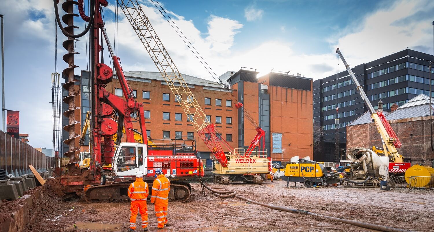 Retaining Wall Solution - Manchester Met University Arts & Humanities Project - Contiguous Wall (4)