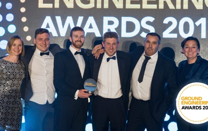 Insights - Thames Tideway Tunnel Team Wins Coveted Ground Engineering Award - Tideway Collecting Award (2)