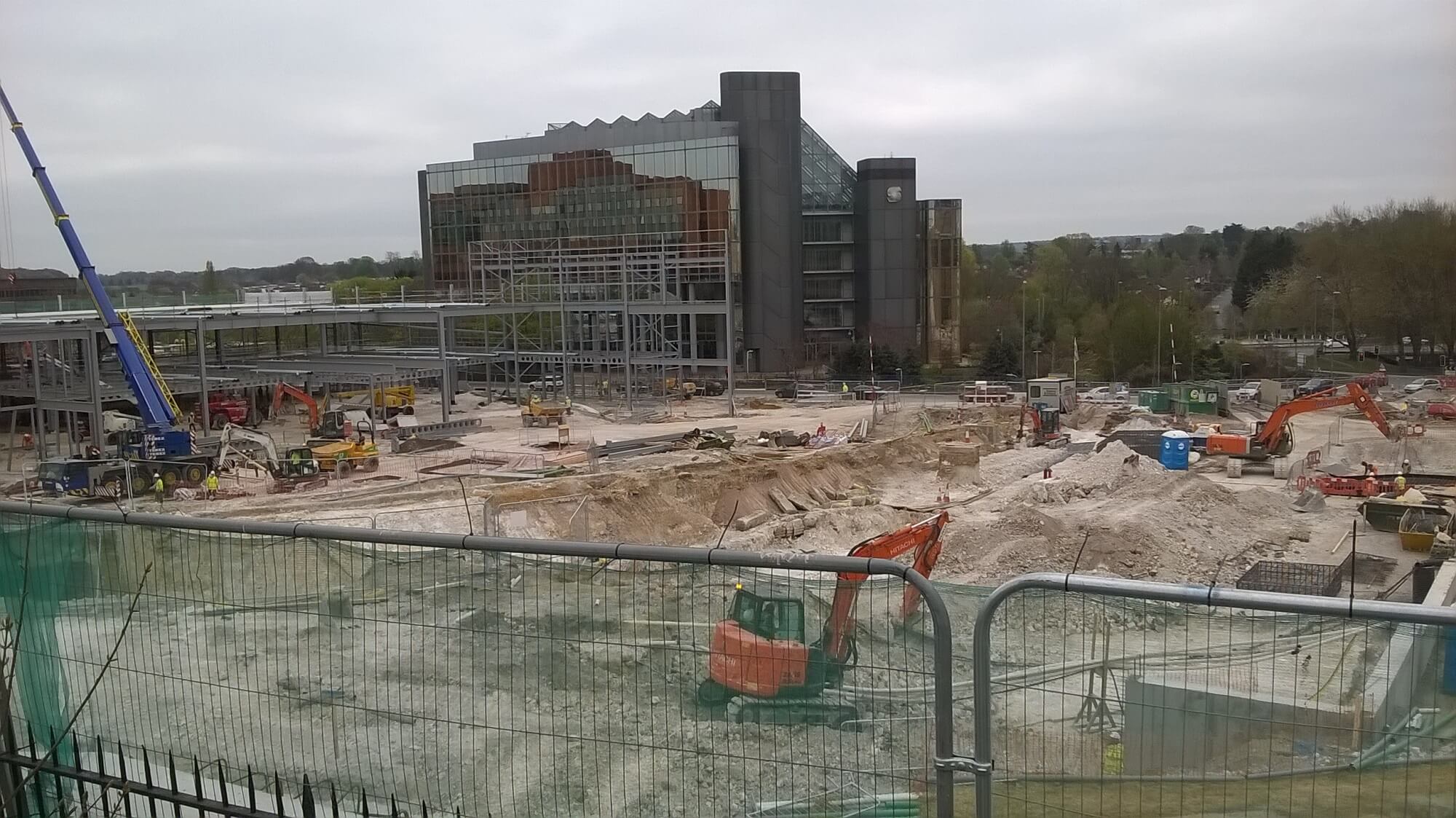 Foundations Retaining Wall Solution - Waitrose John Lewis Basingstoke - Contiguous Wall CFA Piling (1)