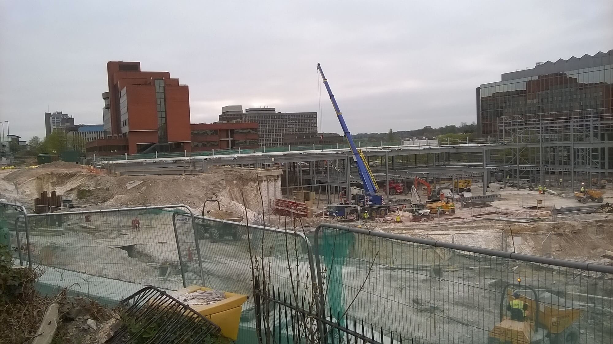 Foundations Retaining Wall Solution - Waitrose John Lewis Basingstoke - Contiguous Wall CFA Piling (2)