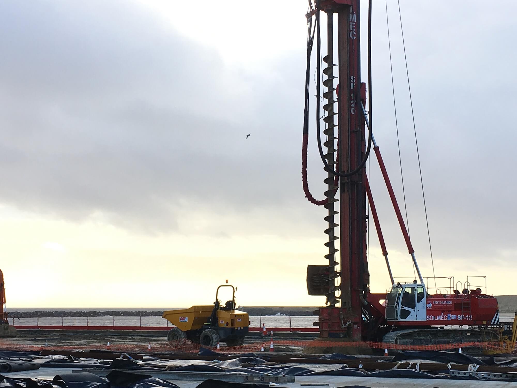 Foundations Solution - Continuous Flight Auger CFA Piling - Great Yarmouth Port North Terminal (1)
