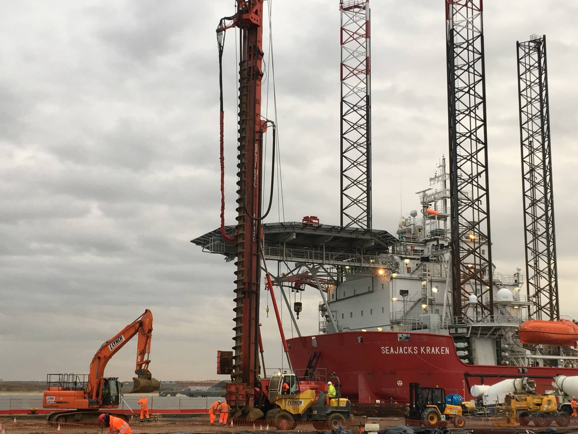 Foundations Solution - Continuous Flight Auger CFA Piling - Great Yarmouth Port North Terminal (2)