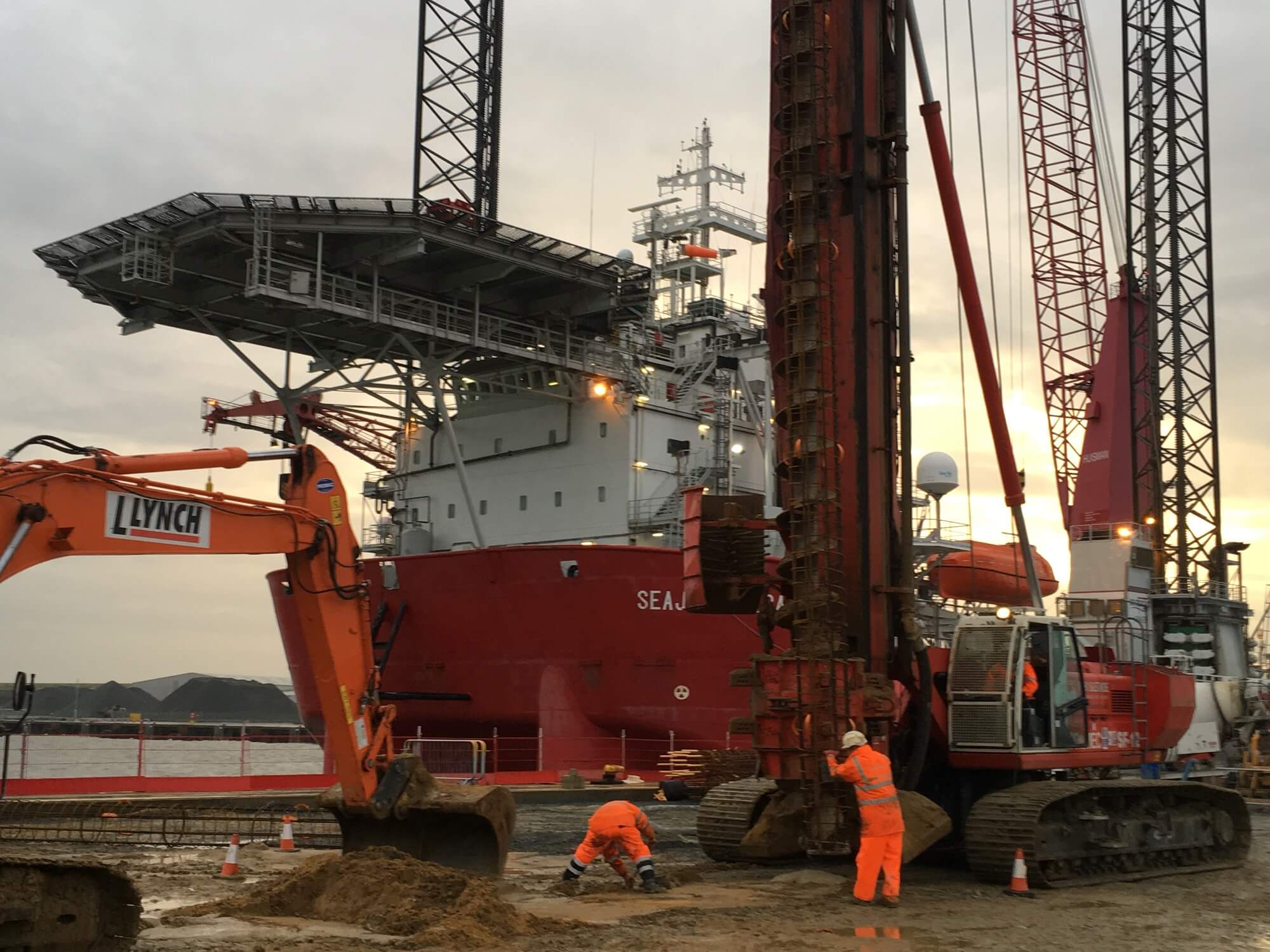 Foundations Solution - Continuous Flight Auger CFA Piling - Great Yarmouth Port North Terminal (3)