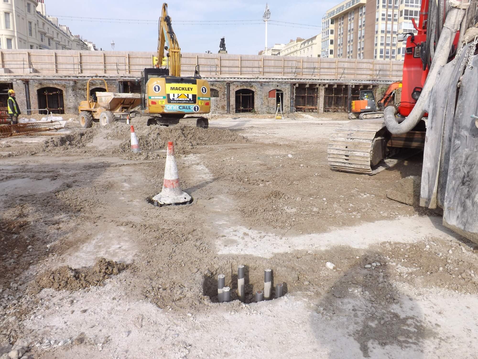 CFA Piling for Secant Retaining Wall at BA i360 Tower in Brighton