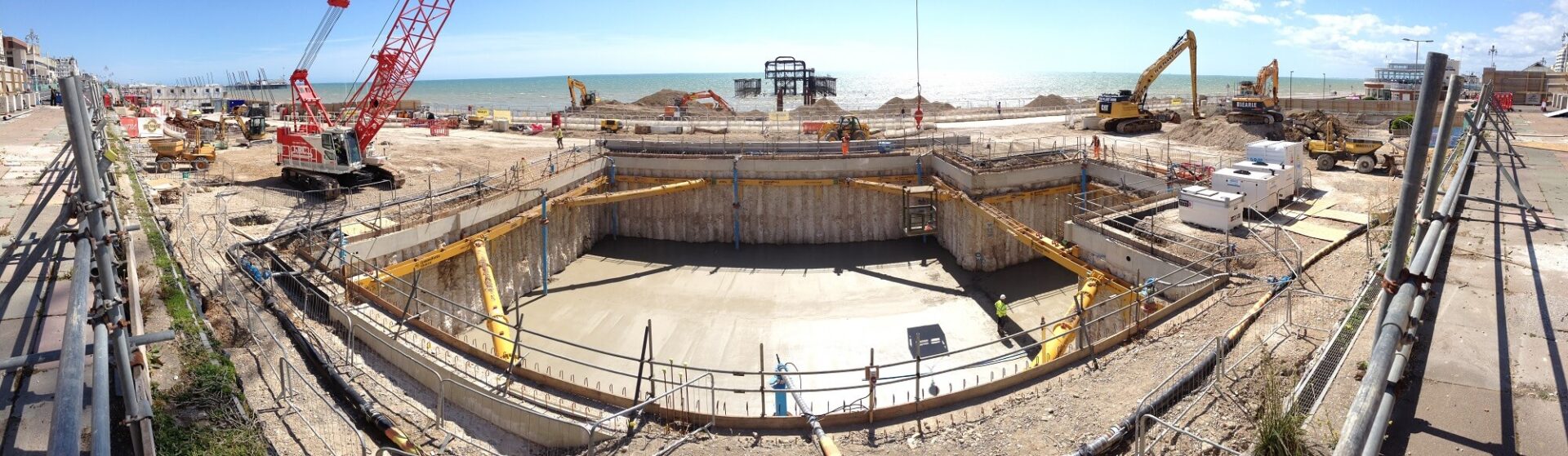 Retaining Wall Solution - BA i360 Tower Project - Secant CFA Wall site photo (7)