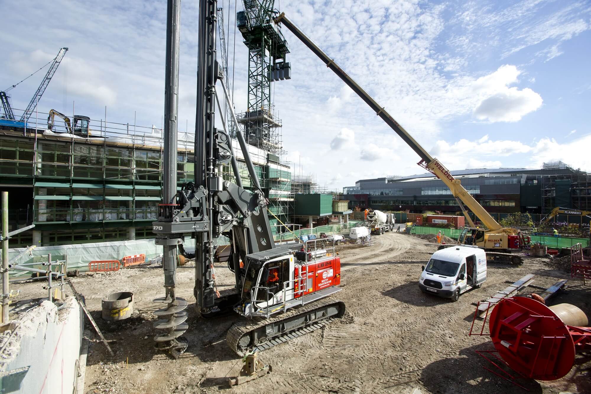 Foundations Retaining Wall Solution - CFA Piling Contiguous Wall Plunge Columns - Wimbledon AELTC (4)