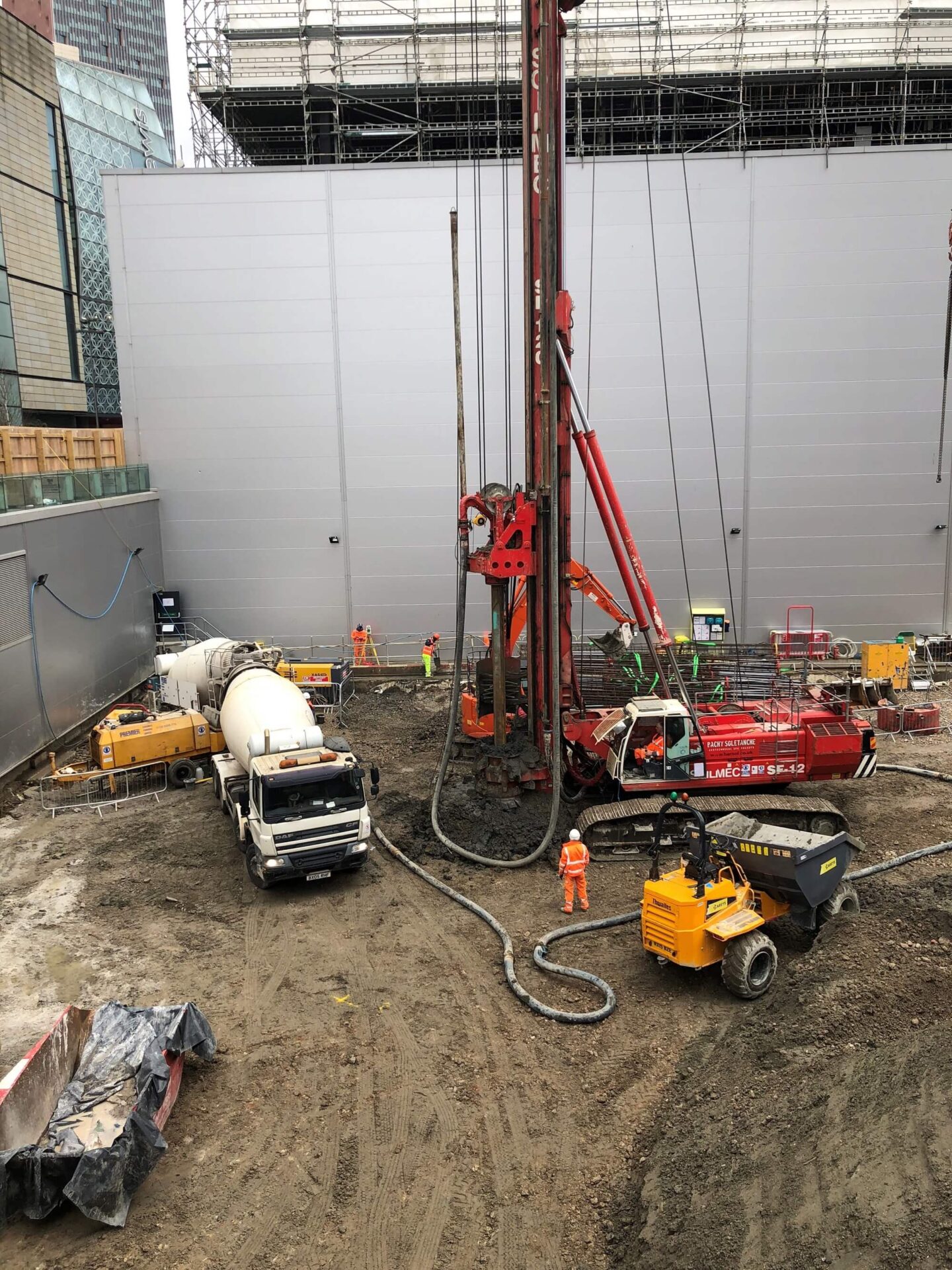 Foundations Solution - M7 Offices Stratford - CFA Piling (4)