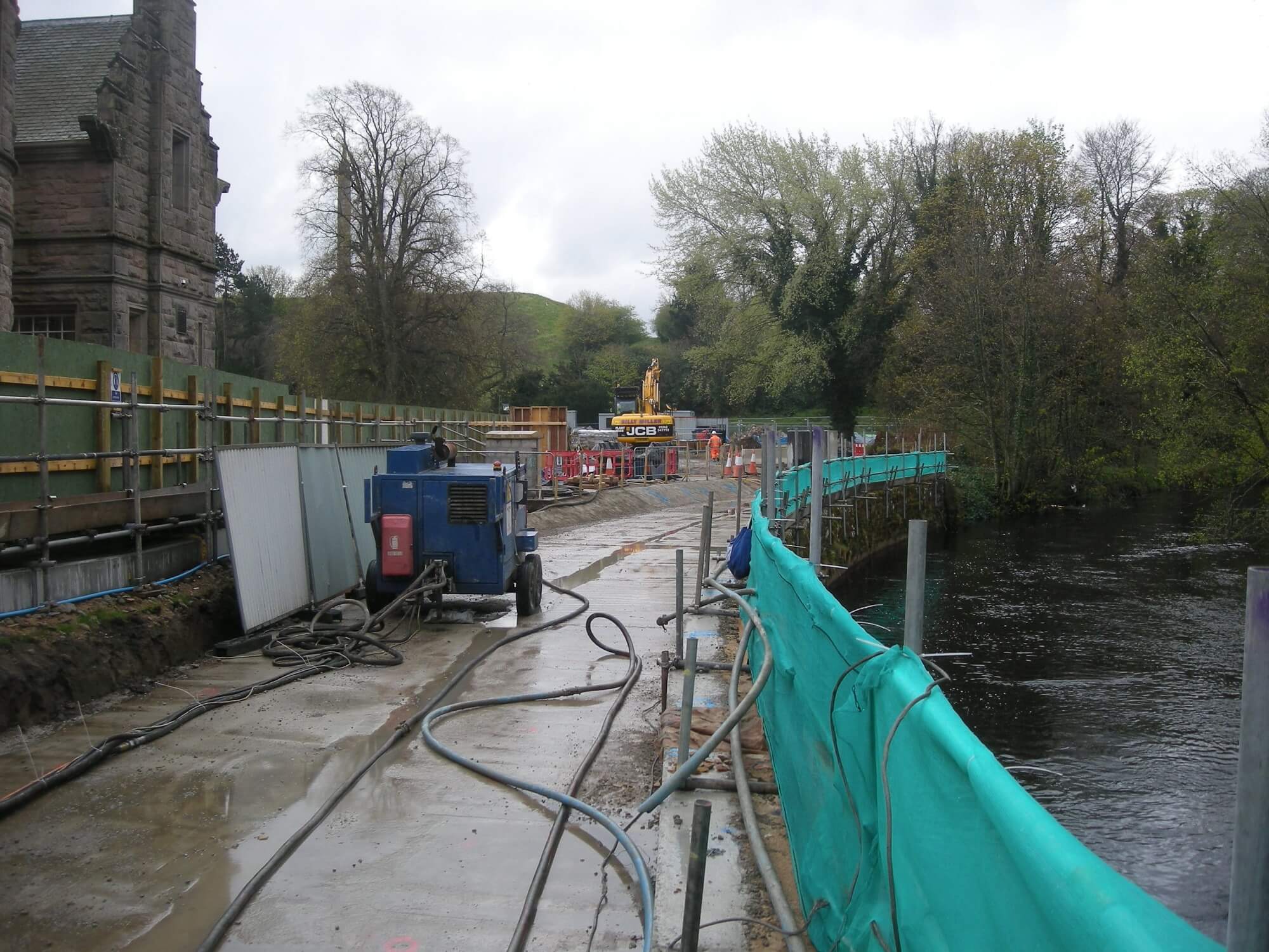Foundations Solution - Restricted Access Piling - Elgin Flood Relief Scheme (3)
