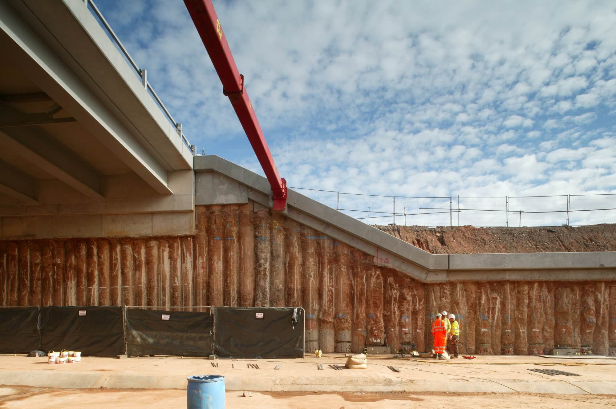 Retaining Wall Solution - A41 West Bromwich Underpass- Secant Wall (3)