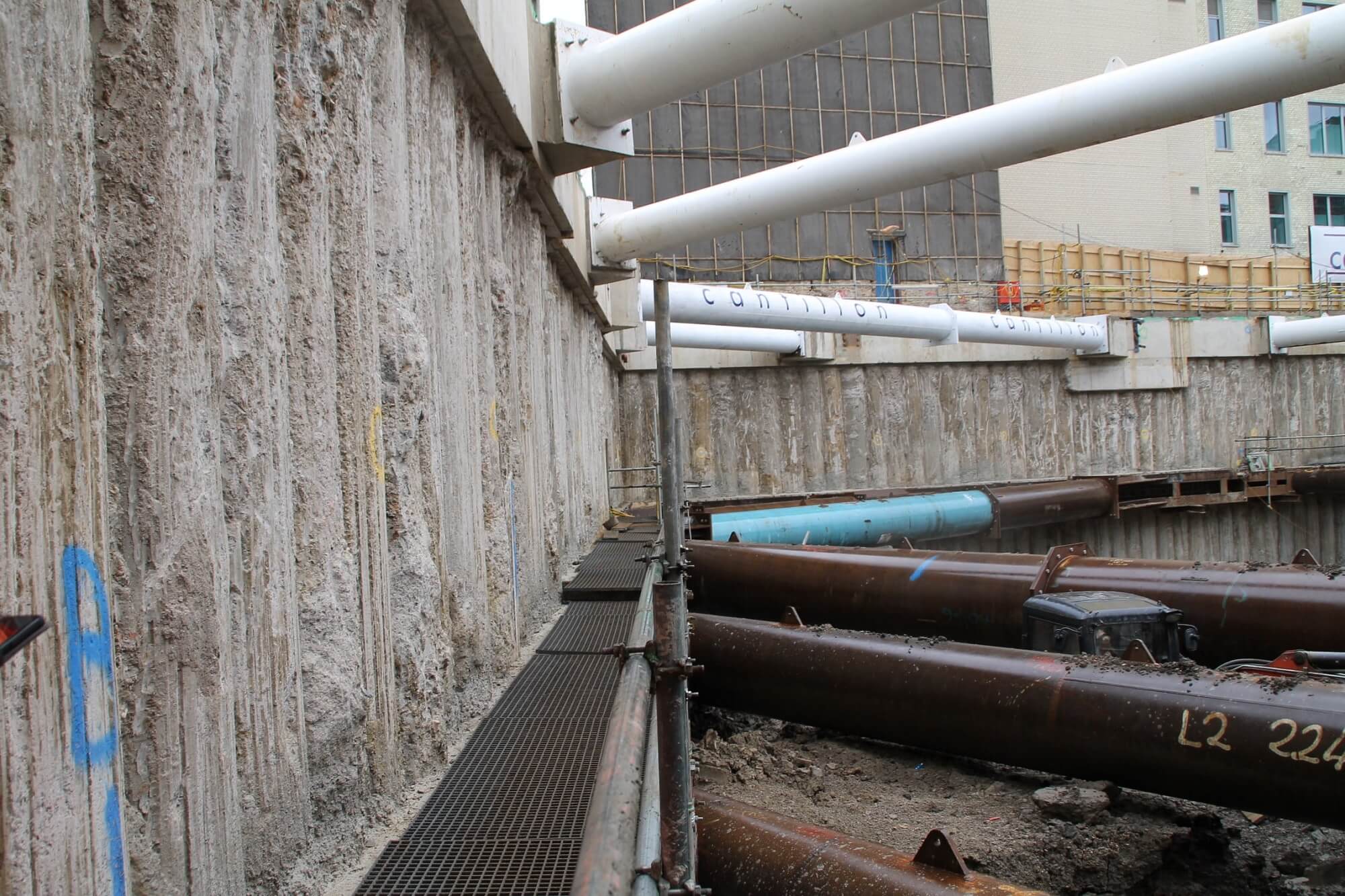 Retaining Wall Solution - Ilona Rose House, Tottenham Court Road - LDA piling Secant Wall Basement (1)