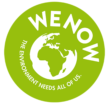 VINCI Environment Awards, We Now logo on green circle