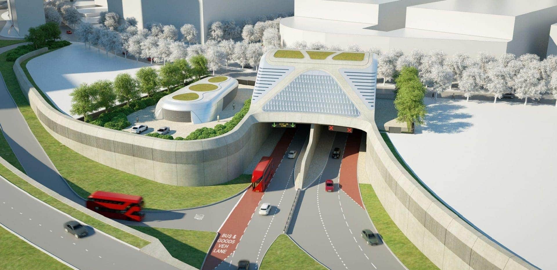 Projects – Silvertown Road Tunnel London – Tunnel CGI